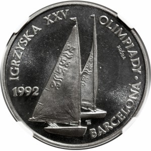 PRÓBA NIKIEL 200000 złotych 1991 XXV IO - Barcelona 1992 - żeglarstwo