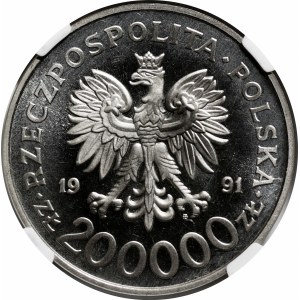 PRÓBA NIKIEL 200000 złotych 1991 XXV IO - Barcelona 1992 - żeglarstwo