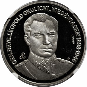 SAMPLE NIKIEL 200,000 zlotys 1991 Gen. Leopold Okulicki 