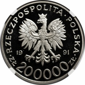 SAMPLE NIKIEL 200,000 zlotys 1991 Gen. Leopold Okulicki 