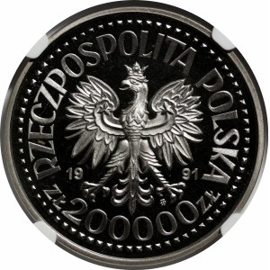 PRÓBA NIKIEL 200000 złotych 1991 Jan Paweł II