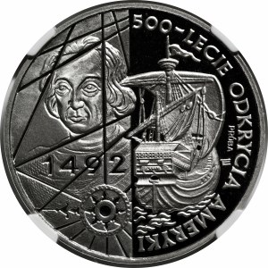 SAMPLE Nickel 200000 gold 1992 500th Anniversary of the Discovery of America