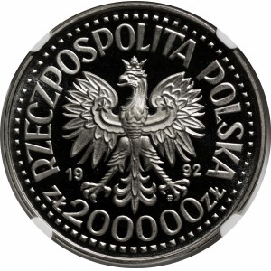 PRÓBA NIKIEL 200000 złotych 1992 Konwoje 1939-1945