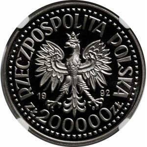 PRÓBA NIKIEL 200000 złotych 1992 Władysław III Warneńczyk - głowa