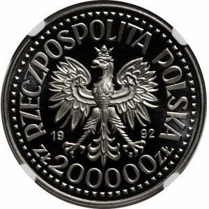 PRÓBA NIKIEL 200000 złotych 1992 Wladysław III Warneńczyk - popiersie