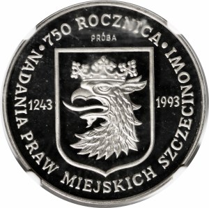 SAMPLE NIKIEL 200000 zl 1993 750th Anniversary of the Granting of City Rights to Szczecin.