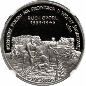 PRÓBA NIKIEL 200000 złotych 1993 - Ruch Oporu 1939-1945