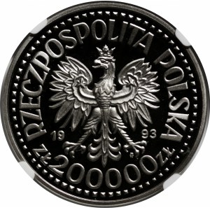 PRÓBA NIKIEL 200000 złotych 1993 Kazimierz IV Jagiellończyk - półpostać