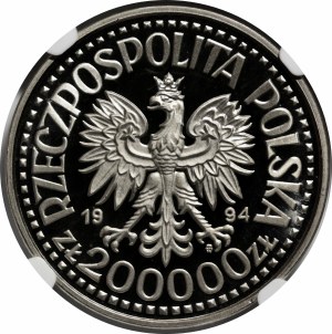 SAMPLE NIKIEL 200,000 zlotys 1994 75 Years of the Polish War Veterans Association.