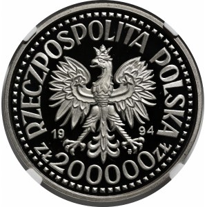 MUSTER VON NICHOLS 200000 Gold 1994 Sigismund I. der Alte - Halbfigur