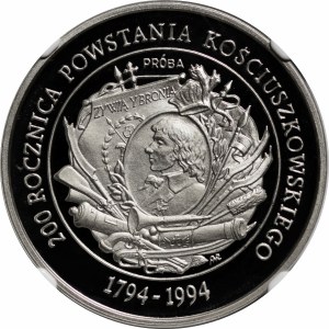 SAMPLE NIKIEL 200000 gold 1994 200th Anniversary of the Kosciuszko Uprising.