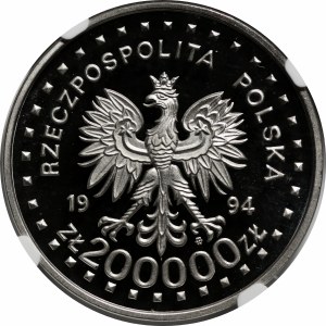 SAMPLE NIKIEL 200000 gold 1994 200th Anniversary of the Kosciuszko Uprising.
