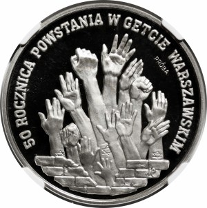 SAMPLE NIKIEL 300000 zloty 1993 50th Anniversary of the Warsaw Ghetto Uprising.