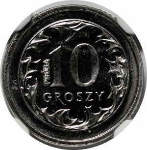 SAMPLE NIKIEL 10 pennies 1990