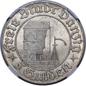 5 guldenów 1932 Żuraw - WYJĄTKOWY
