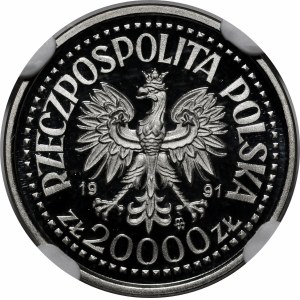 PRÓBA NIKIEL 20000 złotych 1991 Jan Paweł II