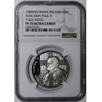 PRÓBA NIKIEL 10000 złotych 1989 Jan Paweł II - popiersie na tle kratki