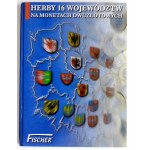 Komplet 2 złote Herby 16 Województw