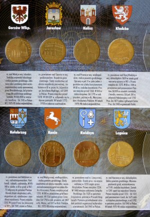 Set of 2 gold Historic Cities in Poland, 32 pieces