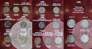 Set of Polish Circulating Coins 1990 - 1994