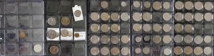Set of PRL, IIRP and USSR coins in a clasper