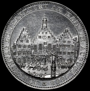 Germany, Thaler 1863, Frankfurt