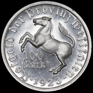 Germany, Westphalia, 100 marks 1923