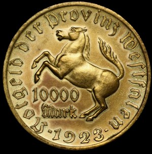 Germany, Westphalia, 10000 marks 1923
