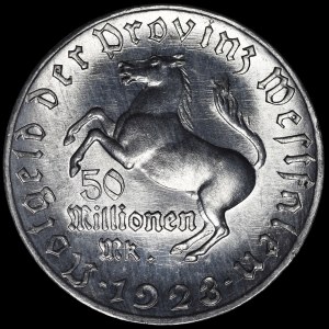Germany, Westphalia, 50 million marks 1923