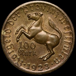 Germany, Westphalia, 100 marks 1923