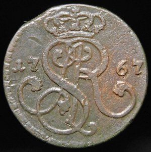 Stanislaw August Poniatowski, 1767 G penny, Krakow
