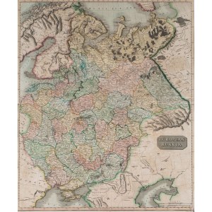 MAPA, EUROPEJSKA CZĘŚĆ ROSJI, 1817