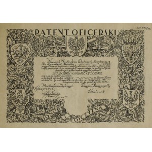 PATENT OFICERSKI NAPOLEONA KOMAROWSKIEGO