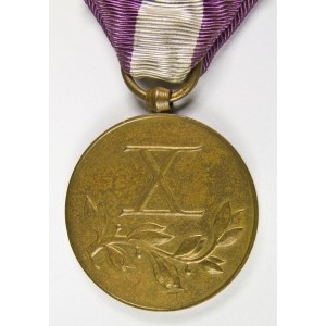 MEDAL ZA DŁUGOLETNIĄ SŁUŻBĘ (10 LAT) Z DYPLOMEM, Polska, 1938