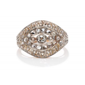 Diamantový prsten z 60. let 20. století.