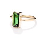 Gold ring with tourmaline 2nd half of 20th century.