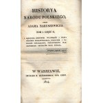 Naruszewicz A.- Historya narodu polskiego. Band 1. Teil II [Erstausgabe] [Warschau 1824].