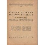 Vojnové straty poľských zbierok v oblasti umeleckého remesla. Kolektívna práca. [Varšava 1953]