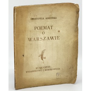 Poemat o Warszawie [60 podpisów Powstańców Warszawskich][książka należąca do jeńca obozu w Łambinowicach]