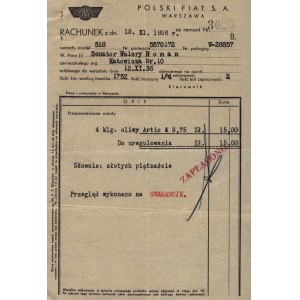Przedwojenny przegląd oraz wymiana oliwy do polskiego Fiata 518 [Warszawa 1936]