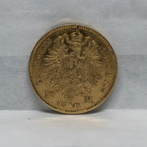 Německo 10 Marka 1872 D - Ludwig II