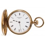 Patek Philippe, Half-covered pocket watch (19th/20th century) with gold chain