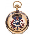 Patek Philippe, Taschenuhr mit emailliertem Monogramm (19./20. Jahrhundert).