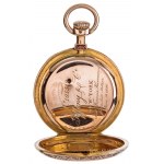 Tiffany &amp; Co, Red enamel pocket watch (2nd half of 19th century).