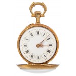 Jaeger - LeCoultre, Taschenuhr mit Diamanten und Saphiren (19./20. Jahrhundert).