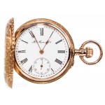 H. Moser &amp; Cie, Pocket watch with floral motif (19th/20th century).