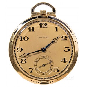 Longines, Zegarek kieszonkowy z emaliowanym obrzeżem (1922)