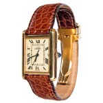 Cartier, náramkové hodinky s řemínkem