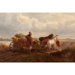 Jozef Jaroszynski (1835 Lviv - 1900 Munich), Carriage on the road