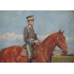Antoni Piotrowski (1853 Nietulisko Duże near Kunów - 1924 Warsaw), Military officer on horseback
